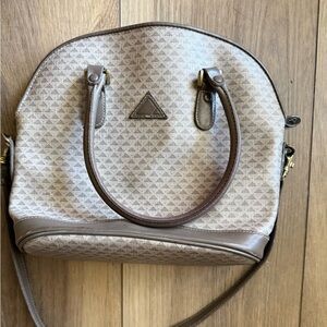 Liz Claiborne Beige and Brown Satchel